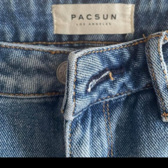 PACSUN High Rise Denim Shorts 24 - Picture 3 of 4